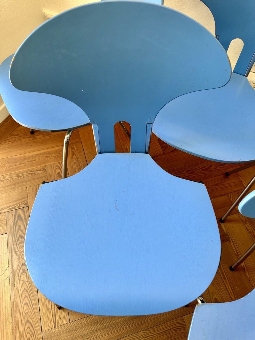 Stühle: Ensemble de 5 chaises vintage teck, Randers, Danois – Gebraucht aus Lausanne von jul_v9ht 9