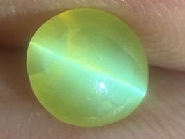 CHRYSOBERYLL  Cat'seye  cymophane  gelb  2.06cts