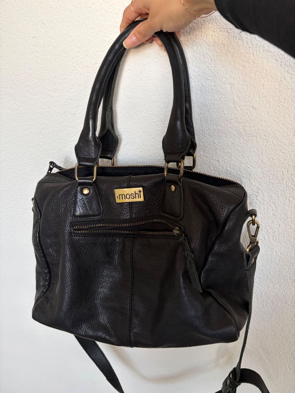 Borse da donna: the moshi - schwarze Tasche echtes Leder – Usato da Frauenfeld venduto da m.pardo 8