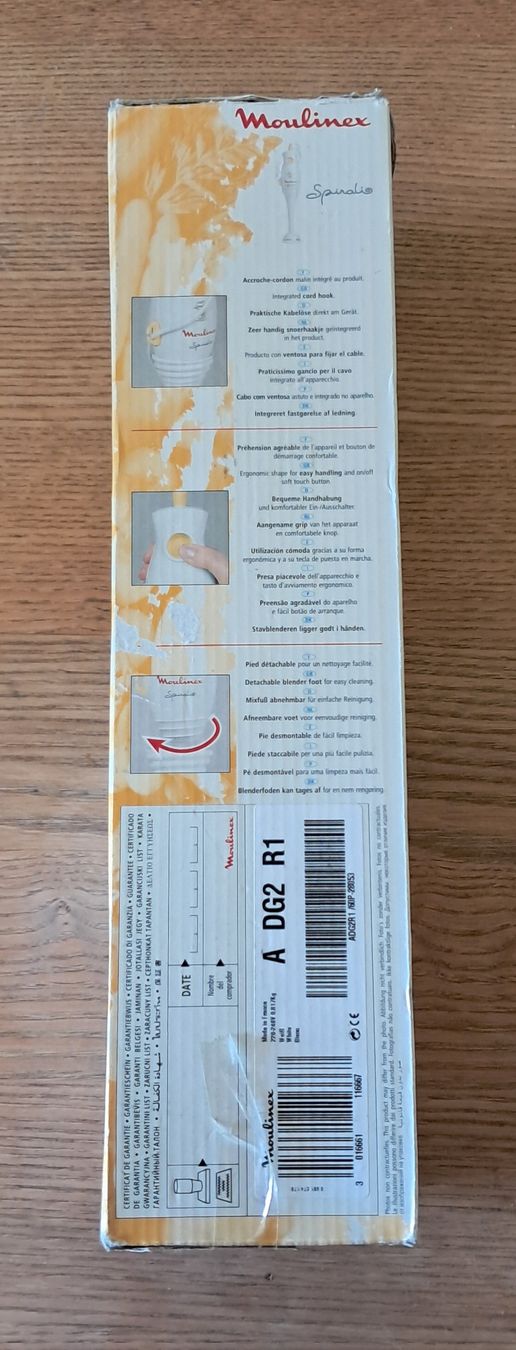 Moulinex Elettrodomestici da cucina: Moulinex Spiralio Stabmixer DG2, 300W – Usato da Adlikon b. Andelfingen venduto da Kraemse 4