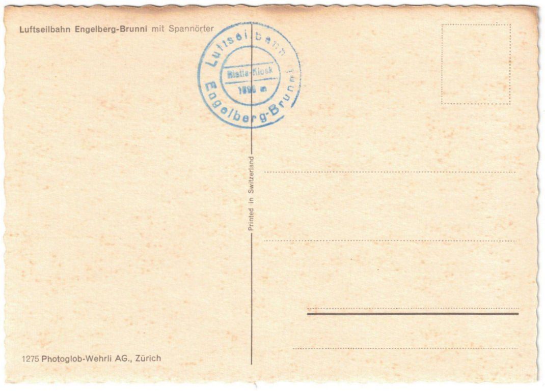 Cartoline postali: Engelberg - Luftseilbahn Brunni – Usato da Binningen venduto da Mountainrider 1