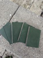 GlassUntersetzer Leder grün 5 Stuck Bastelmaterial