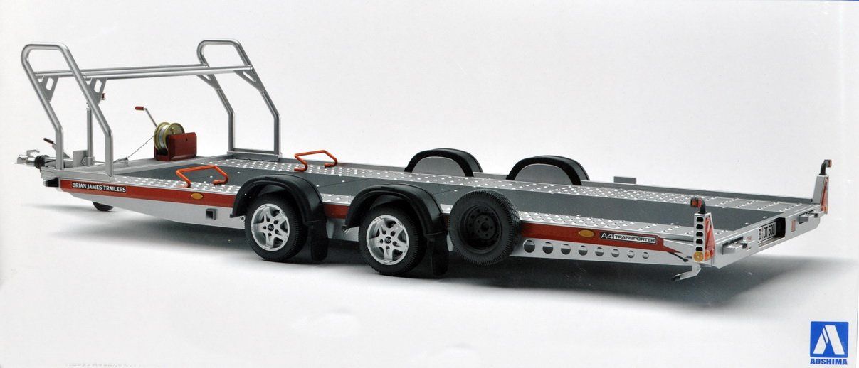 Kit di modellismo & Modellini statici: Brian James Trailers A4 Transporter 1:24 von Aoshima – Nuovo e nell'imballaggio originale da Rothenburg venduto da aron2006 1