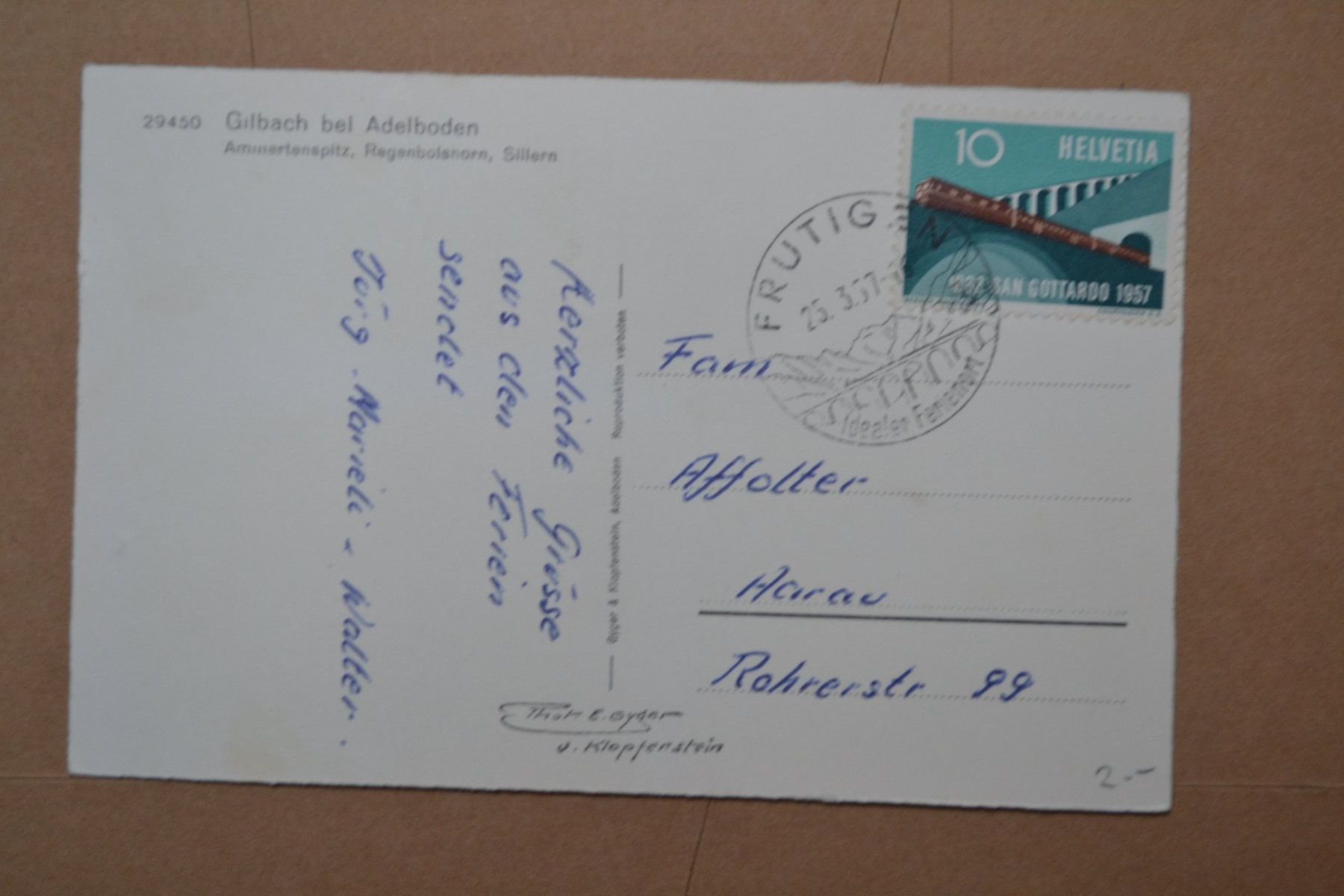 Cartes postales: AK Gilbach bei Adelboden BE – D'occasion à Beinwil am See par kajak55 1
