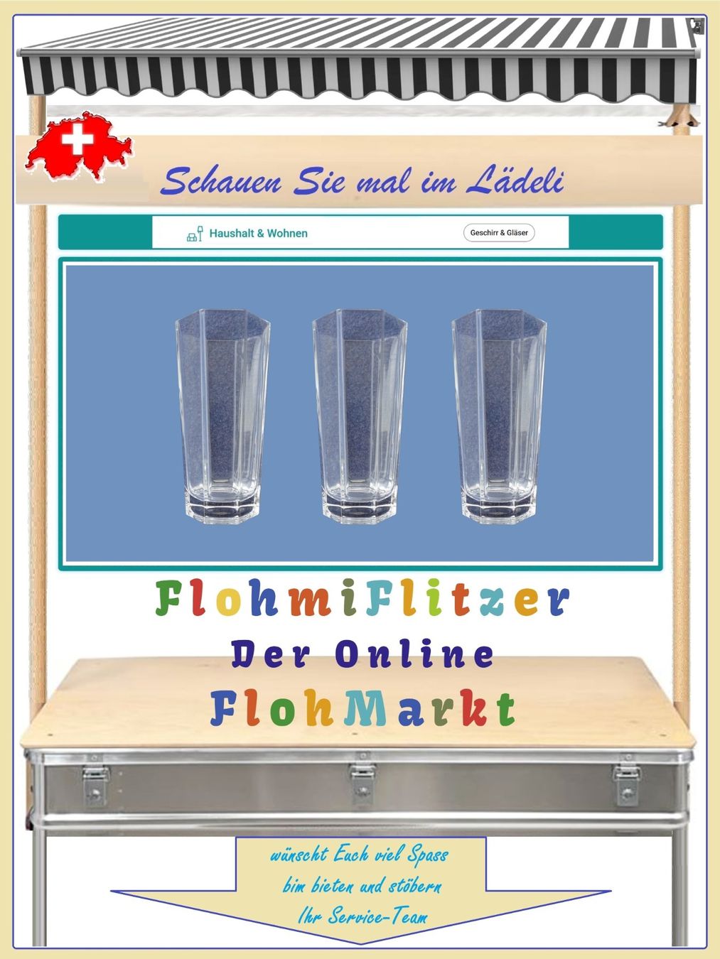 Bicchieri: Trinkgläser 3 dl. • 3er SET – Usato da Münchwilen TG venduto da FDOF_SHOP