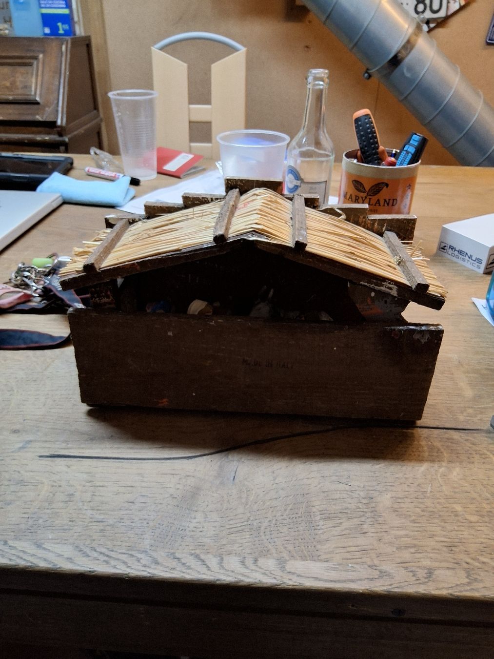 Articoli in legno: Weihnachtskrippe aus Holz mit Figuren (S3) – Usato da Rorschach venduto da TimelessTrading 4