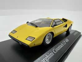 Lamborghini Countach LP 400 1:43, gelb,limitiert, MINICHAMPS