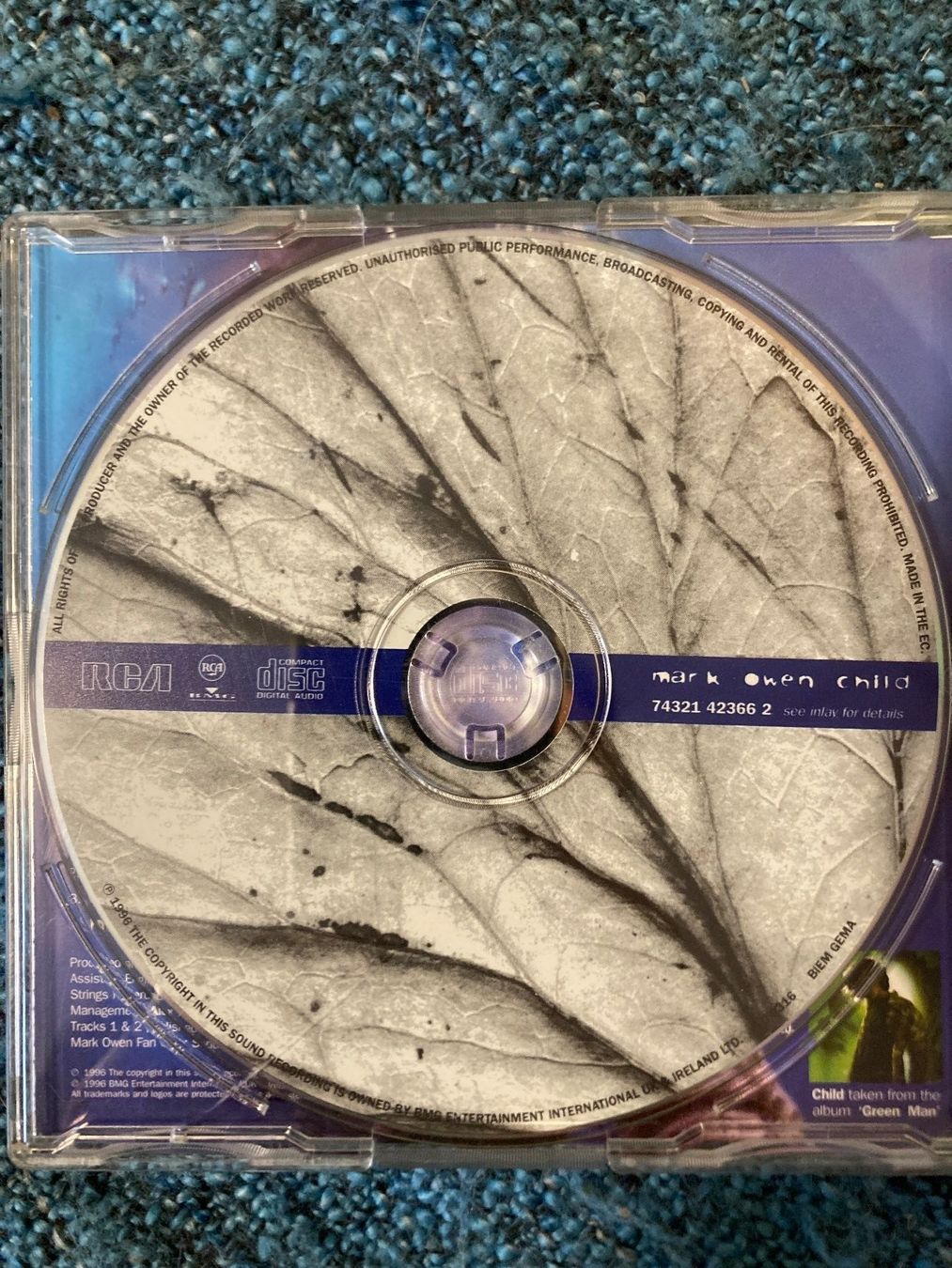 CD: Mark Owen - Child – Usato da Lützelflüh-Goldbach venduto da Deiv4 2