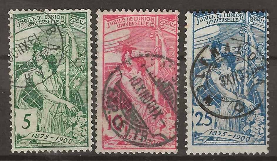 Tutti i francobolli: CH077 - UPU 1900 obl. – Usato da Trélex venduto da Phil_Albert