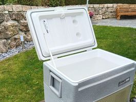 Kühlbox (ca. 40L) – Alte Coleman 12V, voll Funktionstüchtig