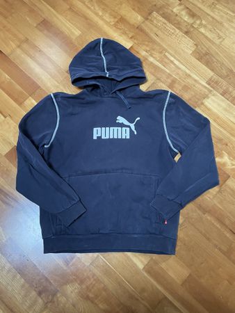 Puma hoodie, M, navy, worn but great condition.