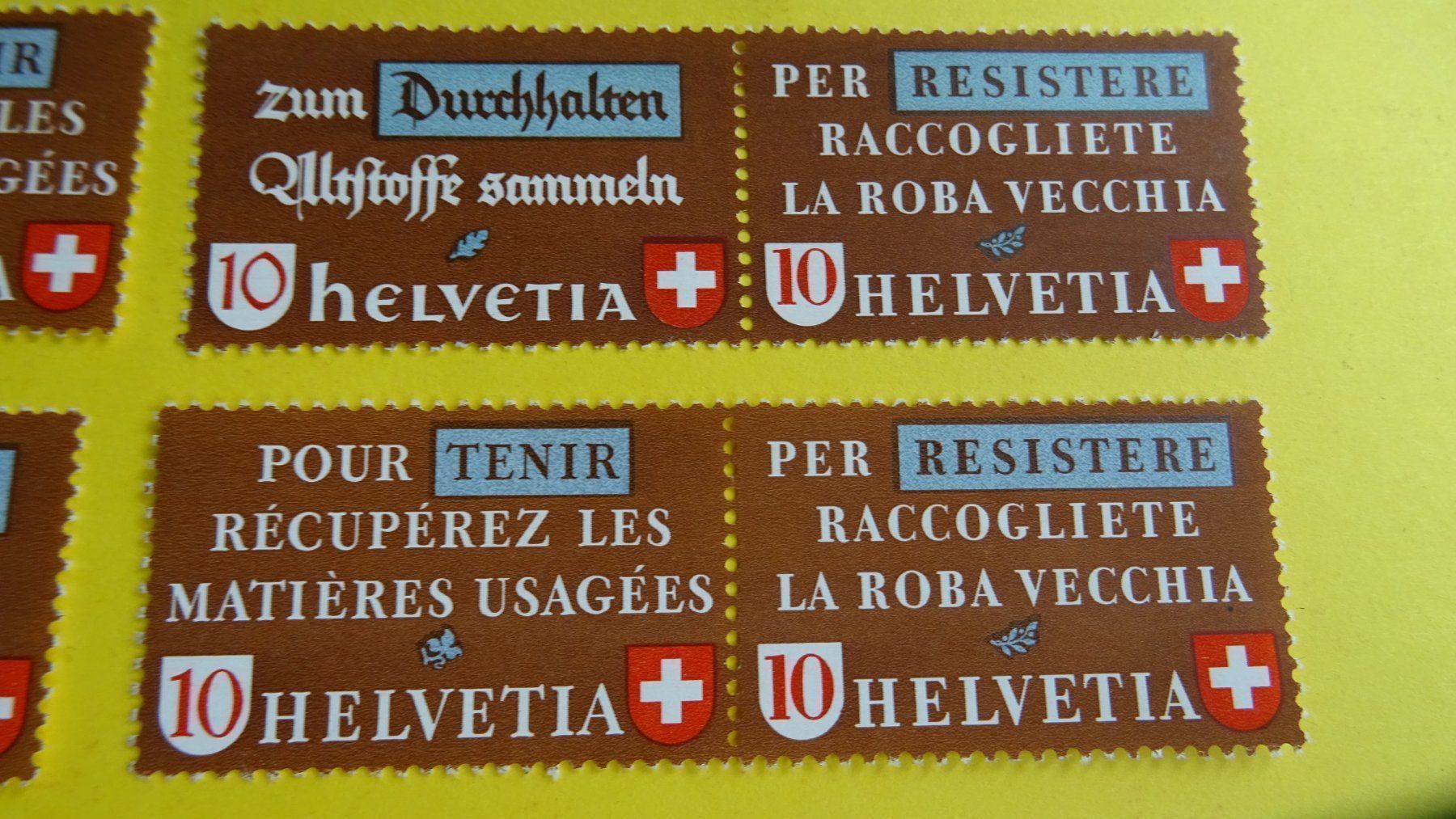 Tutti i francobolli: 1942 ALTSTOFFVERWERTUNG: SATZ COMPLET – Nuovo (secondo la descrizione) da Eschenbach SG venduto da eDaisy 3