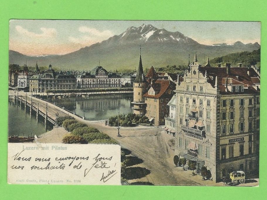 Cartoline postali: Luzern mit Pilatus – Usato da Zürich venduto da t24_de