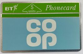 Telefonkarte British Telecom BTI009, 190K Coop ungebraucht
