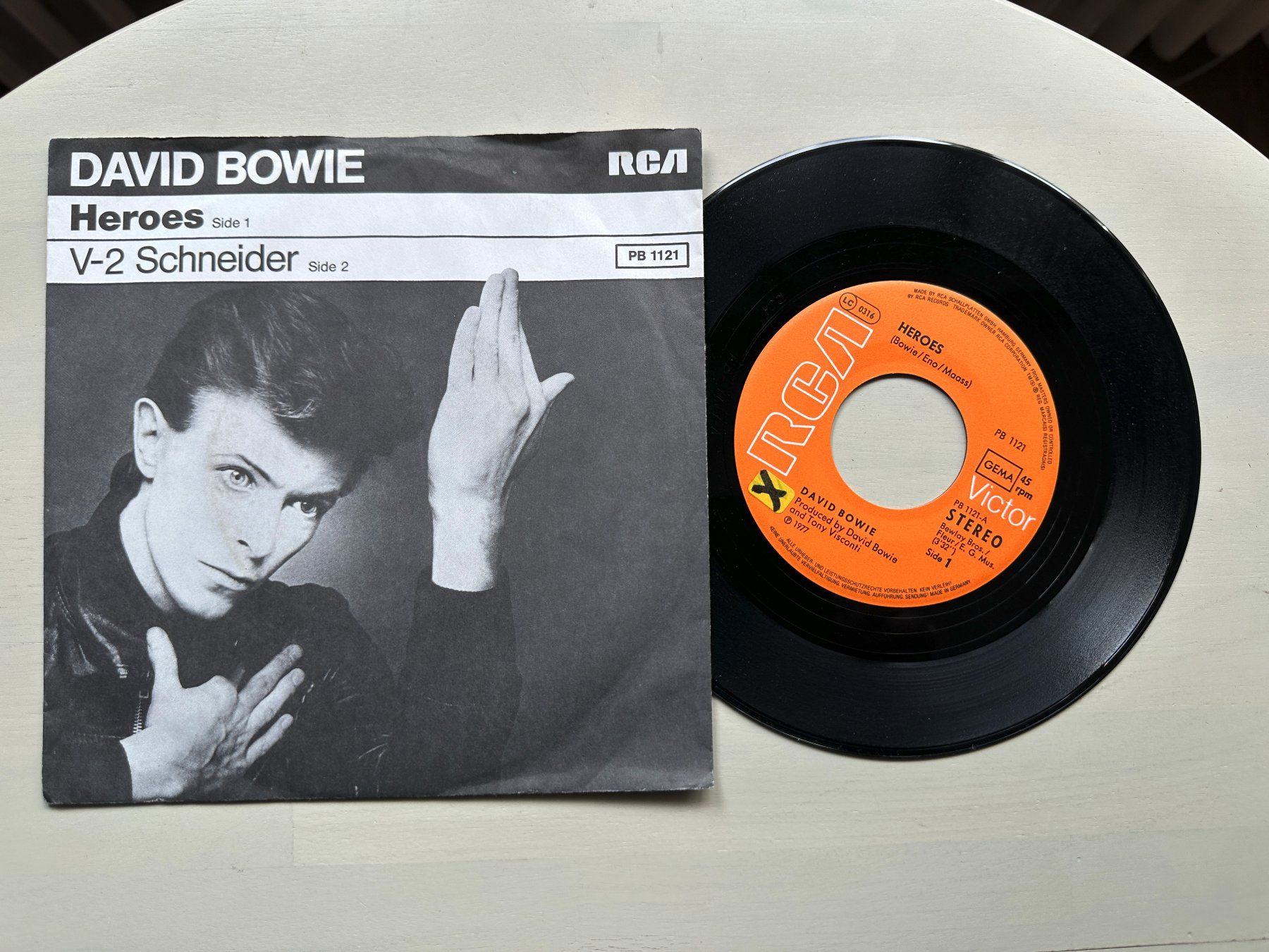 Vinyles: DAVID BOWIE tolle Heroes Single Kult Top 1977 – D'occasion à Basel par Partridge