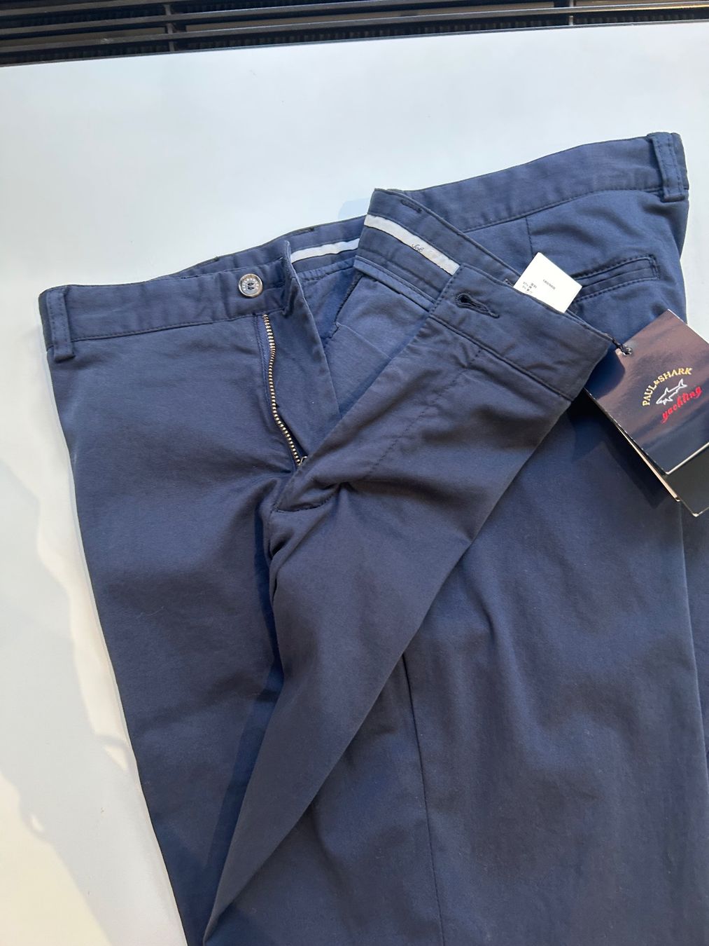 Paul & Shark Pantaloni: Paul & Shark Hose softtouch navy, Gr. 56, neu – Nuovo e nell'imballaggio originale da Glattpark(Opfikon) venduto da Cmberger 2