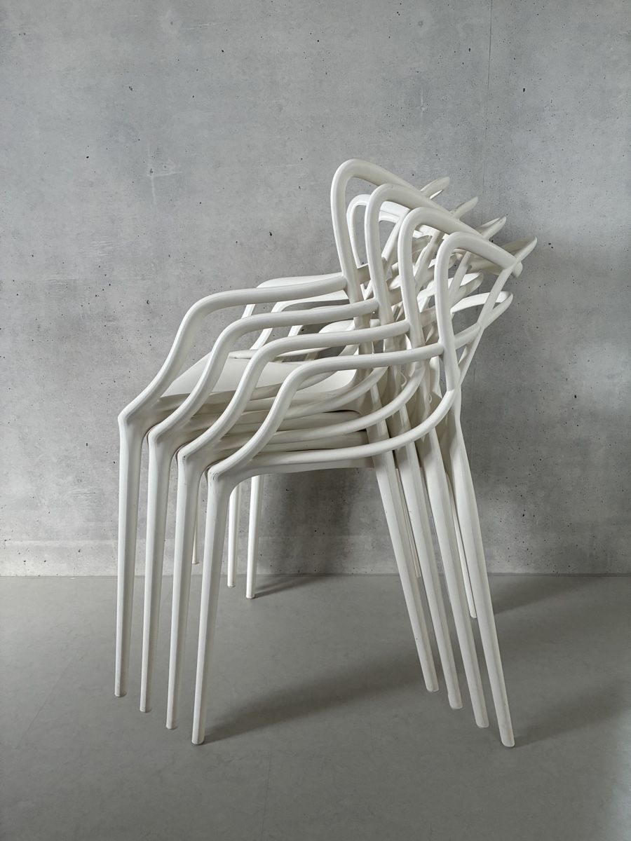 Kartell Chaises: 4x Kartell Stuhl weiss – D'occasion à Courtaman par celien.berthold 3
