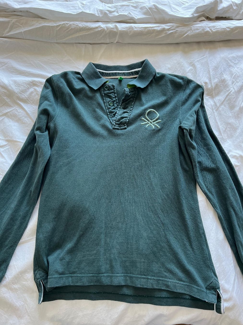 Benetton Magliette Polo: Benetton Langarm Polohemd, Gr. M – Usato da Luzern venduto da moritz_a