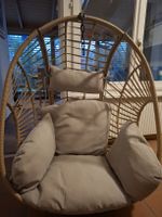 Hängesessel mit Gestell Rattanoptik beige gebraucht