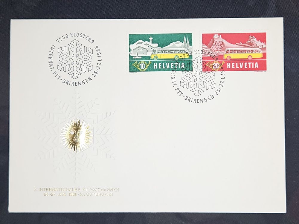 CL23 Enveloppe + Timbre Suisse 1968 (Gebraucht) in Cousset für CHF 0.85 ...