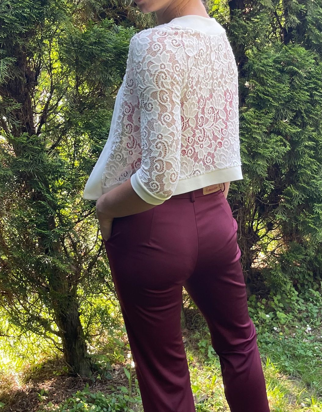 Jacken: Chic Giacca di pizzo bianca - Elegante e leggeratg S/M – Neu (gemäss Beschreibung) aus Gordevio von LanaZimm 3