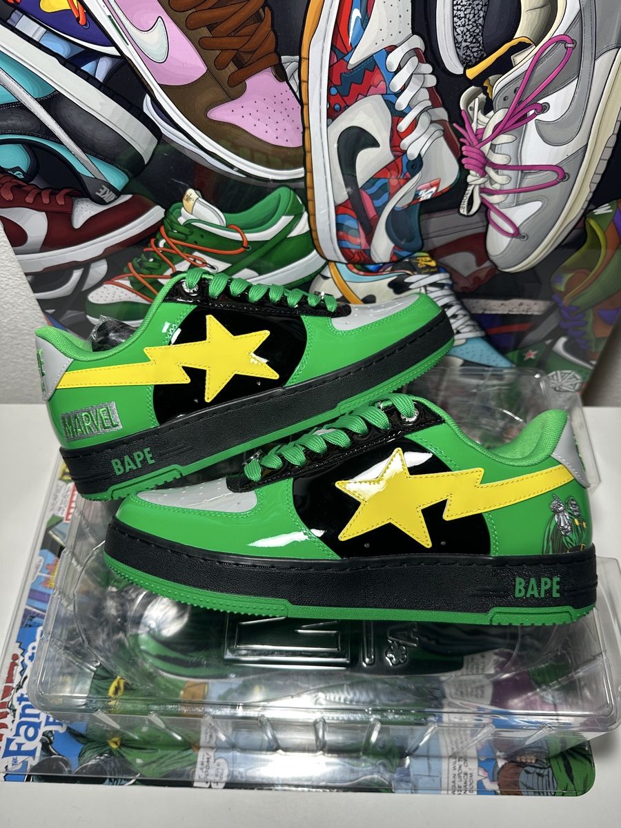 Bape Scarpe da uomo: A Bathing Ape Bape Sta Marvel Dr.Doom Gr.43 – Nuovo e nell'imballaggio originale da Freidorf TG venduto da kickznlacez