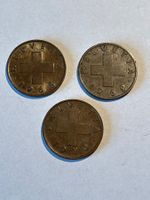 3x 2 Rappen 1968, 1969, 1970