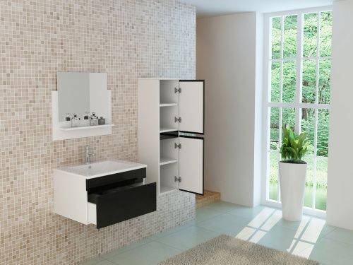 Mobili per bagno: Badset lavabo Badmöbel GASTEIN schwarz – Nuovo e nell'imballaggio originale da Herbertingen venduto da jet-line-e-trade 2