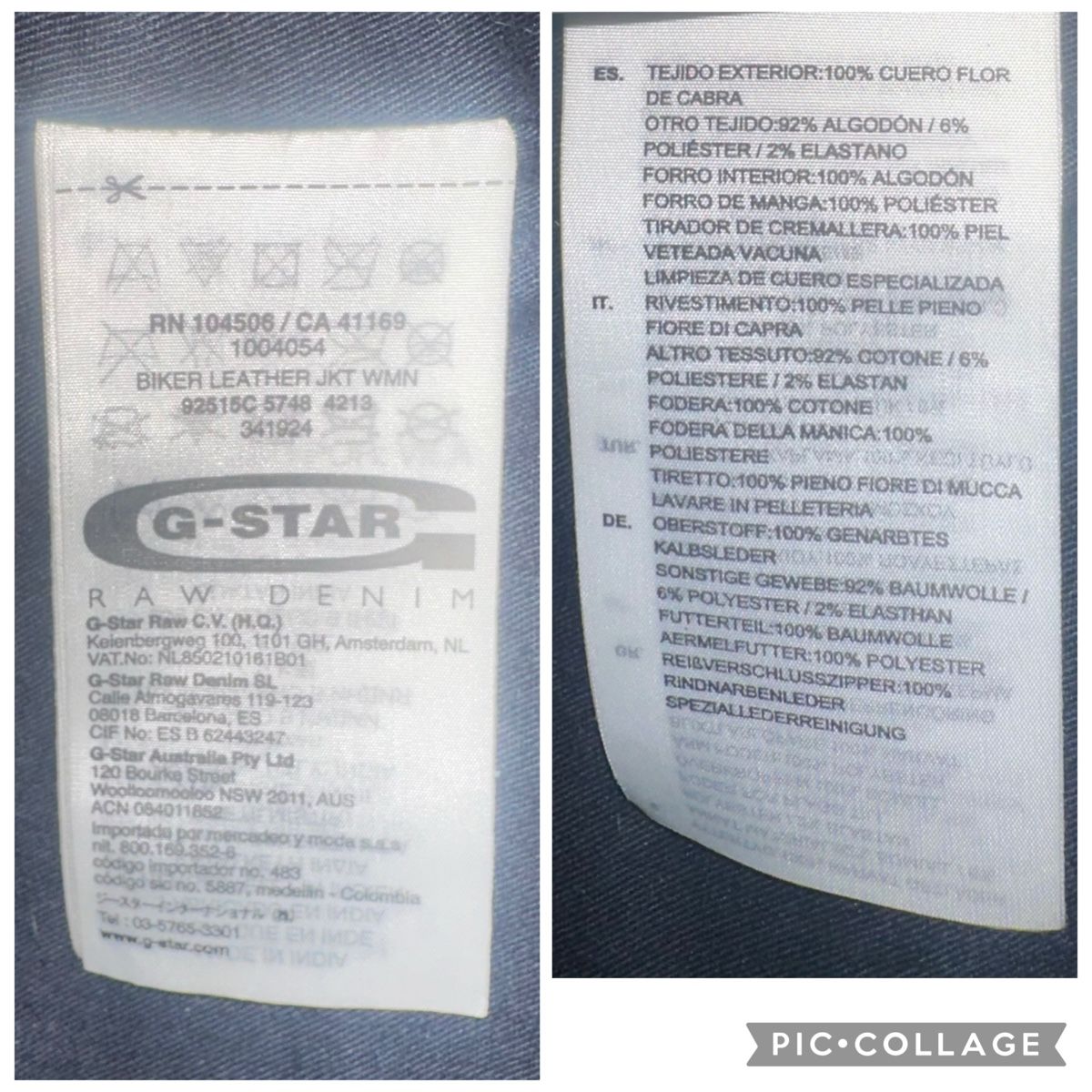 G-Star Jacken: G-STAR LEDERJACKE GR. M neuwertig – Neu (gemäss Beschreibung) aus Unteraegeri von MH203 9