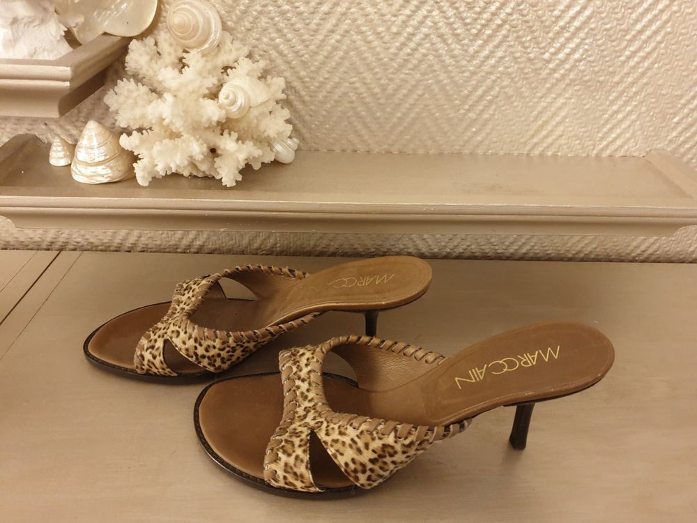 Marc Cain S Espadrille-style mules Neon Rose NB SI.01 W09 236 main image 1