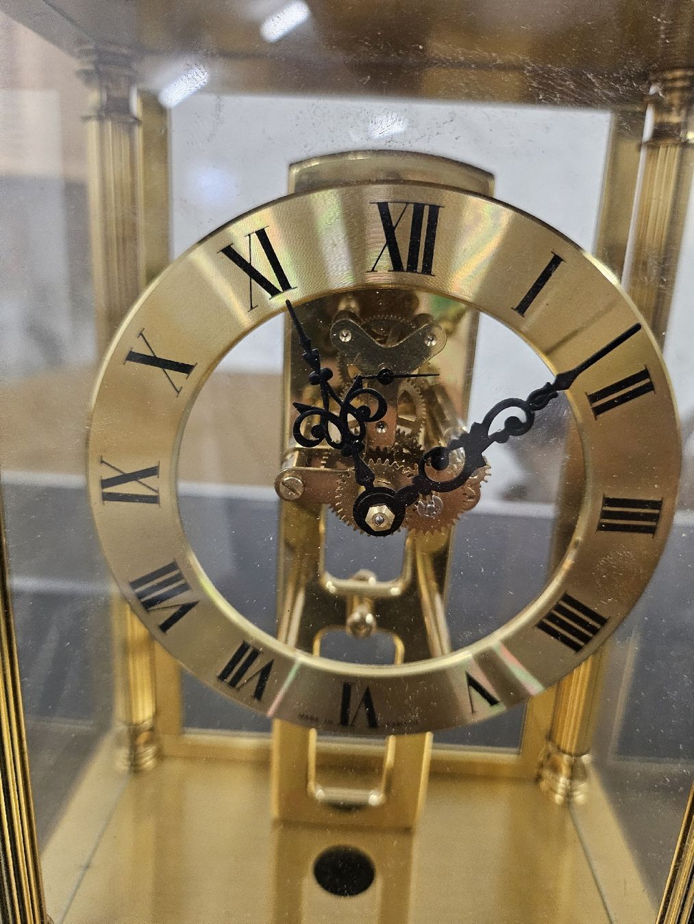 Orologi da terra & Orologi da parete: Tischuhr Messing Glas 8 Tage Werk  – Usato da St. Gallen venduto da Cocos_Ricardo 3