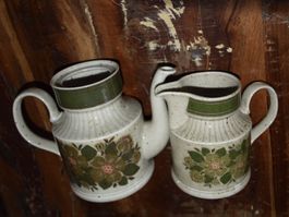 Retro Set Krug 2 Stk. 16 cmm und 13,5 cm