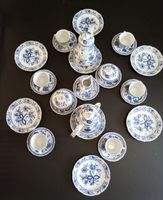 Tee Kaffee Service Zwiebelmuster Kahla G.D.R. blau weiss
