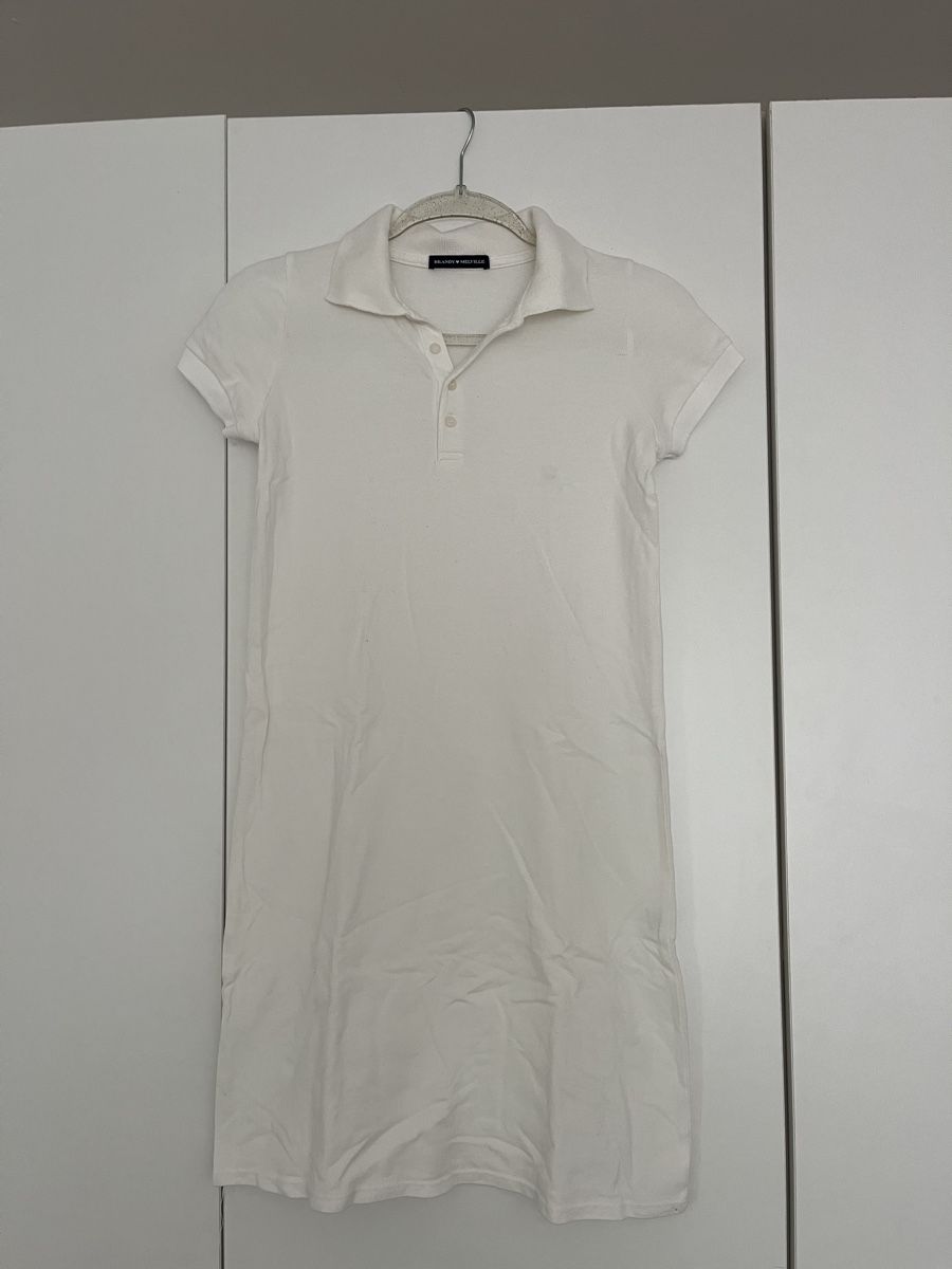 Brandy Melville Vestiti: Polo-Kleid Weiss Grösse S – Usato da Oberrieden venduto da sha_kzs8