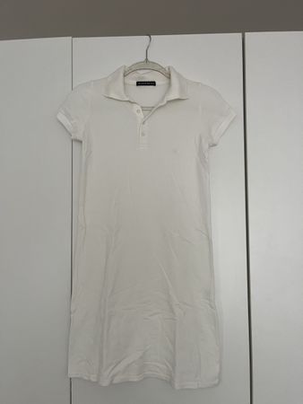 Polo-Kleid Weiss Grösse S