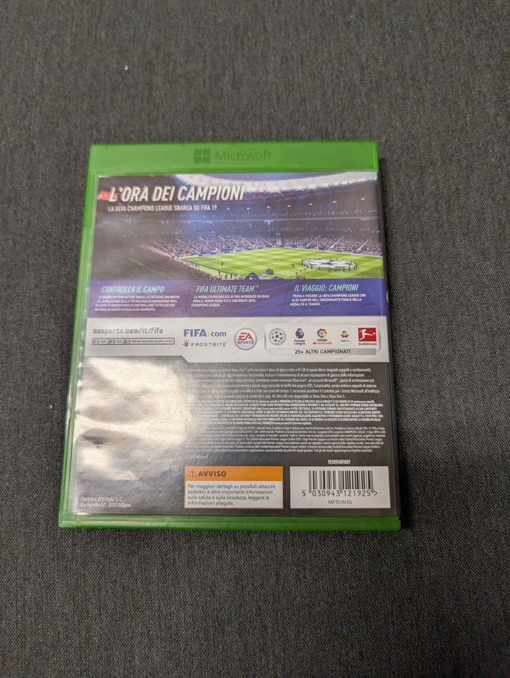 Giochi: Fifa 19 Microsoft Xbox Series x / one – Usato da Giubiasco venduto da Ticinerd 1