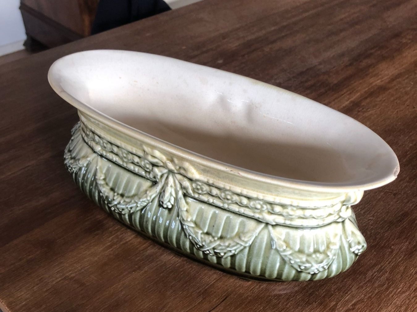 Vasi per fiori: Alter Blumenkasten/Blumentrog aus Keramik – Usato da Samstagern venduto da TAAF 4