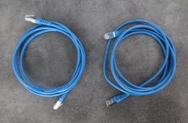 2 Ethernet-Kabel Cat. 5E, je 2m
