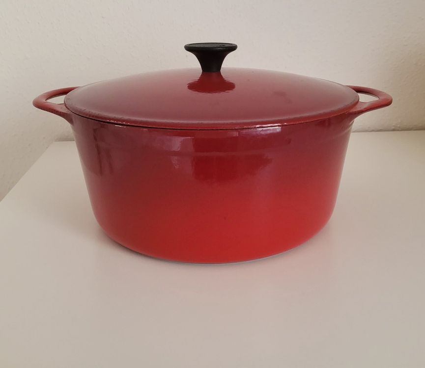 Cocotte En Fonte Cousances / Le Creuset – Ronde 24 Cm – Made In France (années 50)