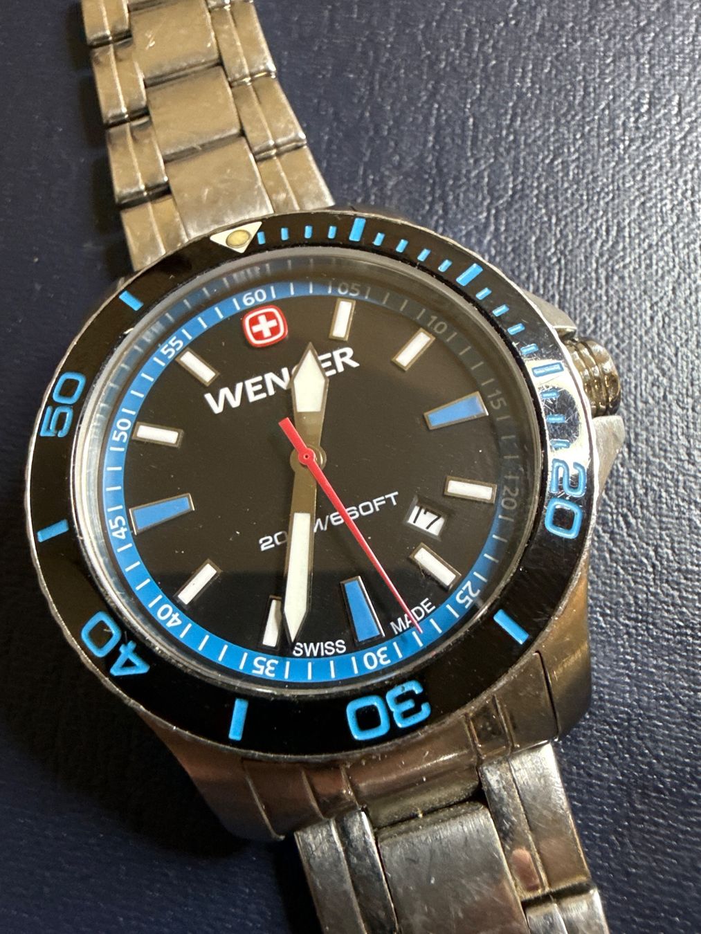 Wenger Orologi: Wenger Quarz 44 mm – Usato da Pfeffingen venduto da Allhandelklgwatches