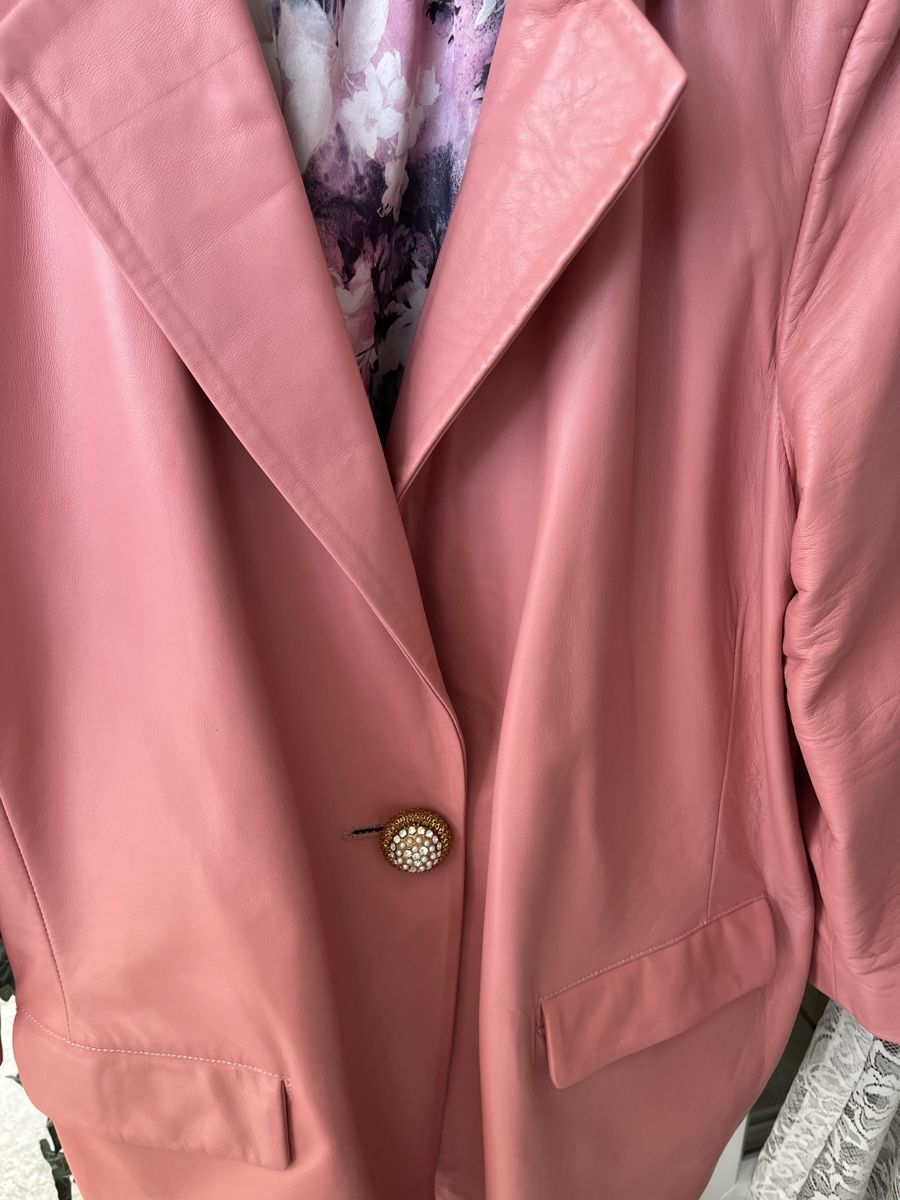 Giacche: Eleganter Rosa Lederblazer Gr. 42 – Usato da Mellingen venduto da Engelkuss 2
