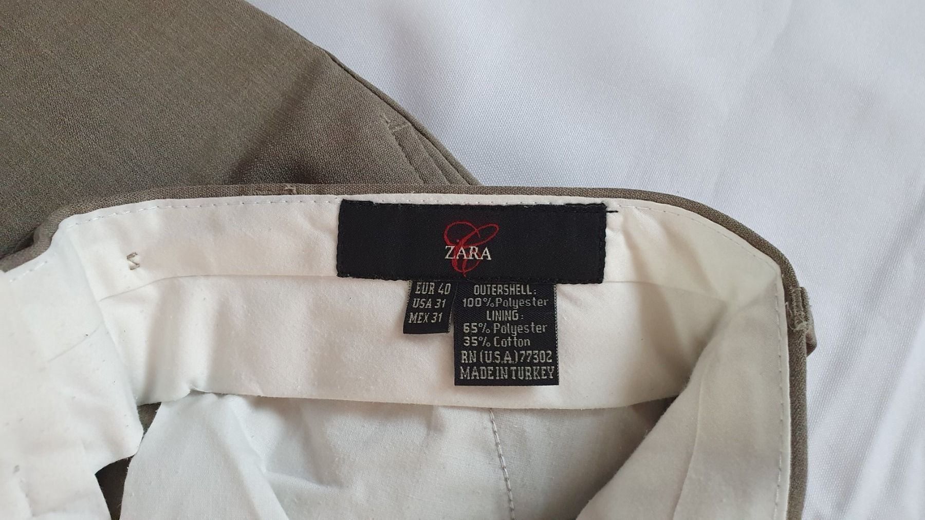 Zara Hosen: Bügelfalten Hose in beige – Gebraucht aus Niederbuchsiten von klengyel 3