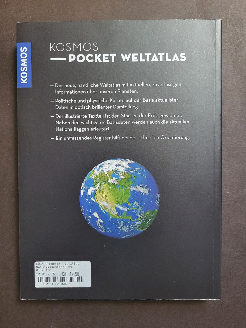 Libri: Kosmos - Pocket Weltatlas  – Usato da stäfa venduto da brandy66 1