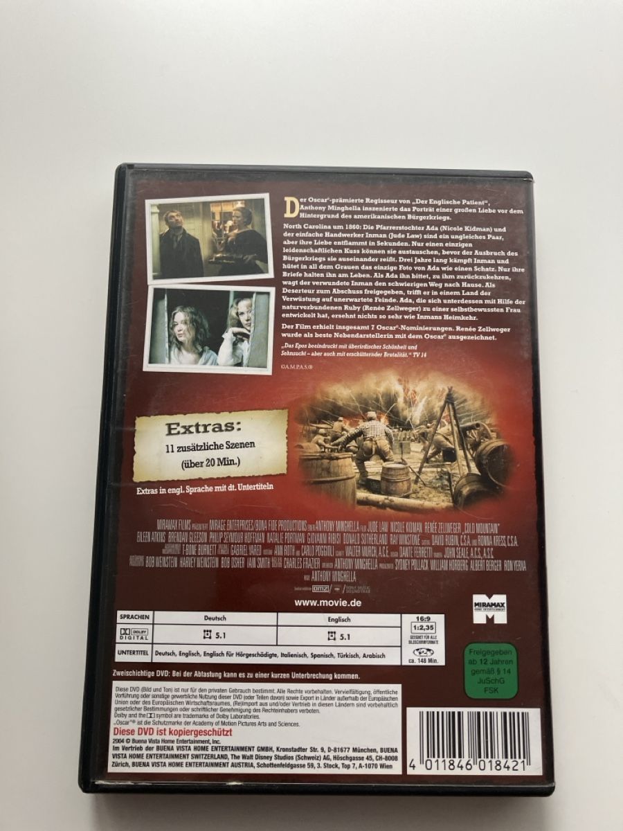 Tutti i DVDs: DVD Unterwegs nach Cold Mountain – Usato da Münchenbuchsee venduto da Simk91 1