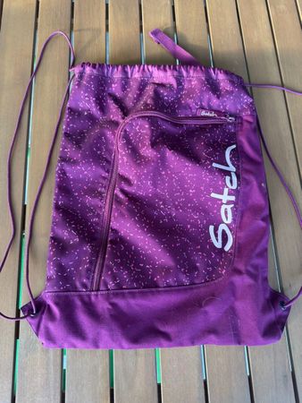 Satch Purple Drawstring Bag - sprinkles