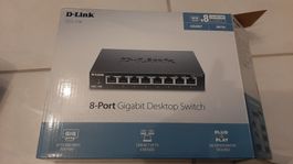 K..149 R T R) D-Link DGS-108 8-Port Gigabit Switch - Neu!