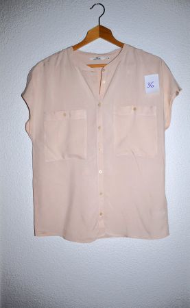 leichte Bluse in hellbraun/beige, Grösse 36 – Top Zustand!