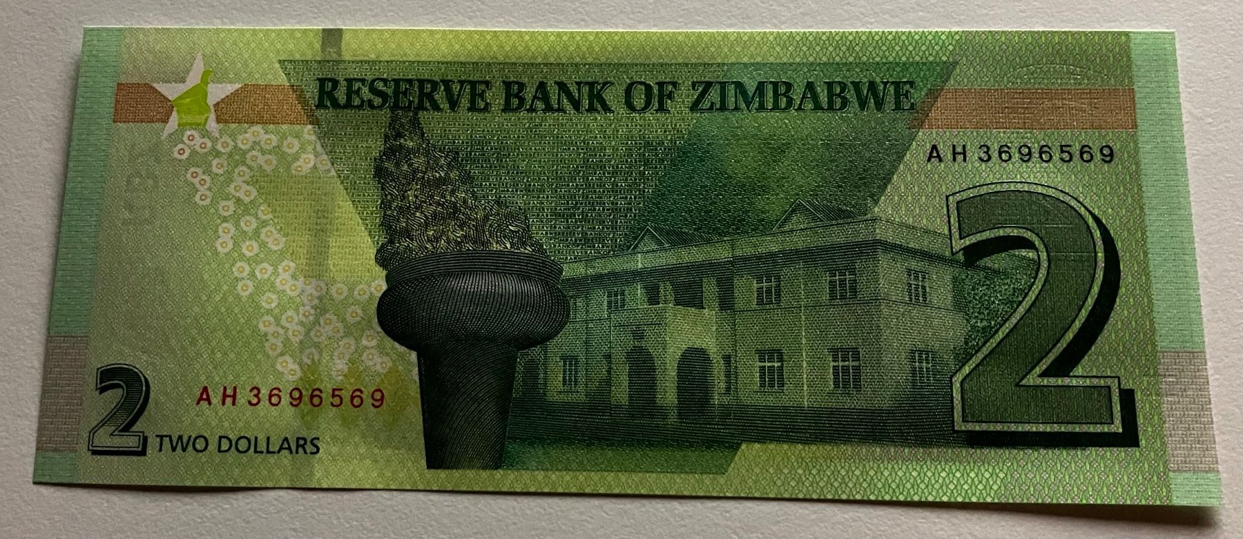 Banconote: Zumbabwe 2 Dollars 2019 Neuwertig – Nuovo (secondo la descrizione) da Algetshausen venduto da Carrhard 1