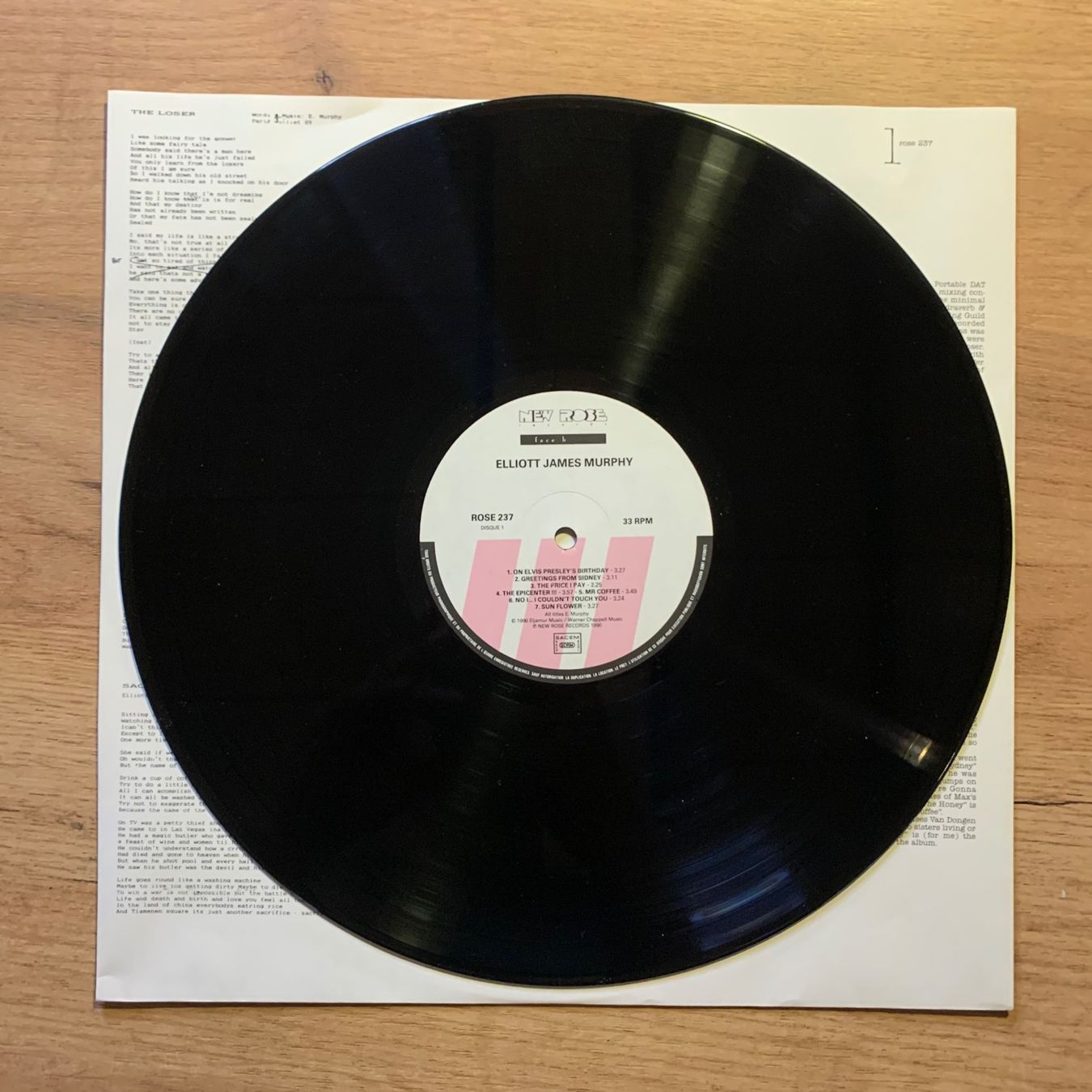 Dischi in vinile: ELLIOTT JAMES MURPHY - 12...OG FR 1990...VG/EX – Usato da Gals venduto da Diskopatshop 2