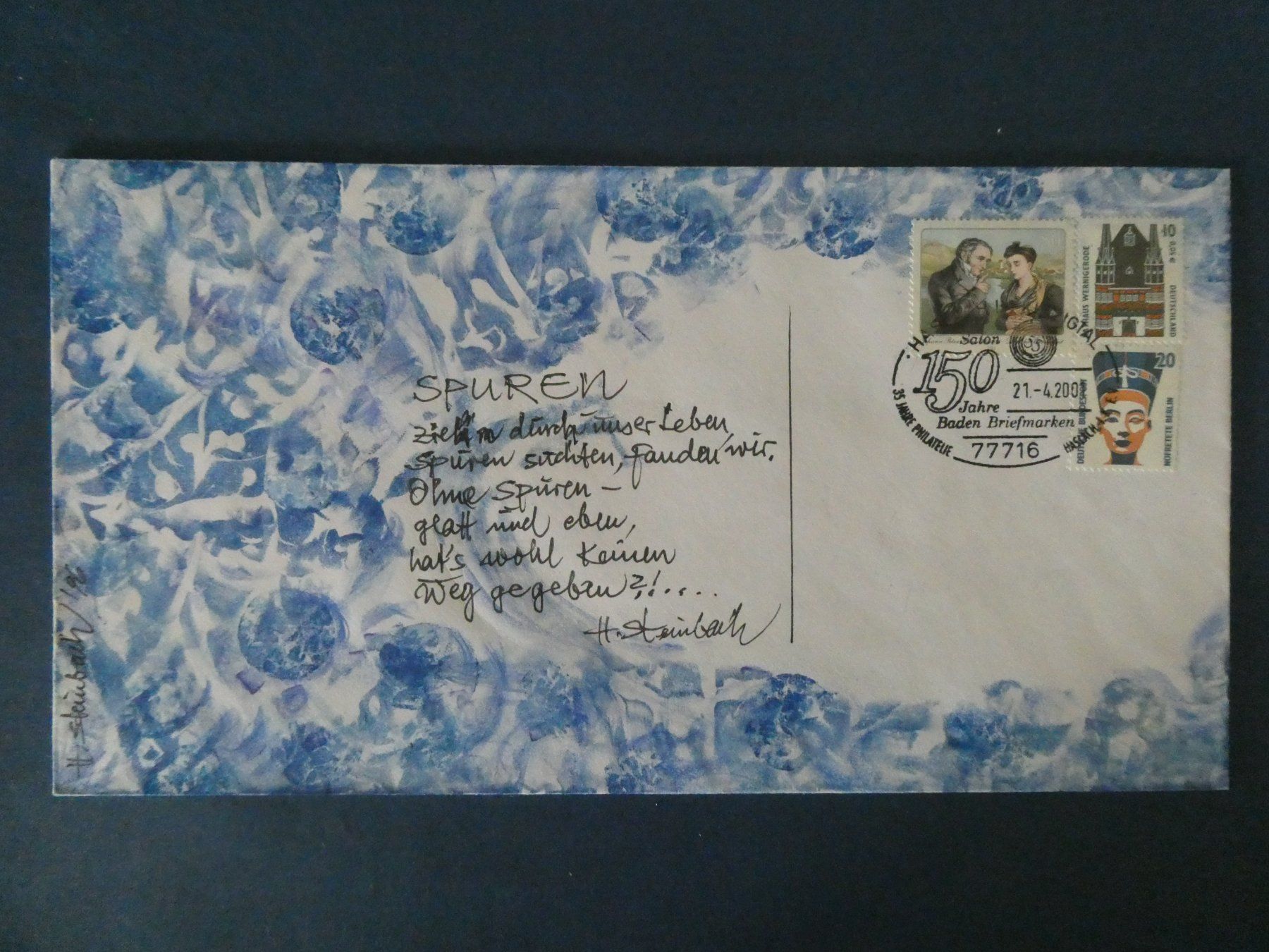 Tutti i francobolli: BRD Original Helmut Steinbach Kuverts – Usato da Lausen venduto da Herbamare01